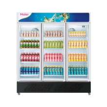 海尔（Haier）SC-1050G 三门立式商用保鲜冷藏柜饮料玻璃展示柜 超市冷柜