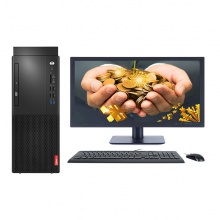 联想（Lenovo）商用台式电脑套机 启天M420-B002（G4900/4G/500/集显/DVDRW/DOS/19.5显示器）