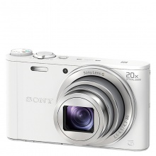 索尼（SONY） DSC-WX350 便携数码相机照相机卡片机 1820万有效像素20倍光学变焦 白色 官方标配