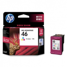 惠普(HP) CZ638AA/46号 彩色 打印机墨盒 适用机型：HP Deskjet 2020hc/2520hc/4729/2529/2029 可打印量750页