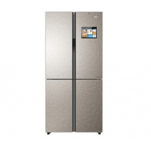 海尔（Haier）475升 变频风冷无霜十字对开门冰箱 智能大屏娱乐 除菌 干湿分储 BCD-475WDIDU1