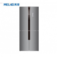 美菱（MeiLing）420升 电冰箱 十字对开门0.1度高精控双变频 静音节能 风冷无霜 持久保 BCD-420WP9CX 银色