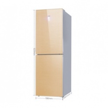 美菱（MELING） 311升 双门冰箱 变频风冷无霜 玻璃面板 BCD-311WPB