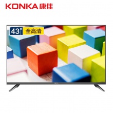 康佳（KONKA） LED43G30AE 43英寸 电视机 电视机 分辨率1920*1080 支持有线/无线连接 LED显示屏 二级能效 配底座 一年保修 黑色