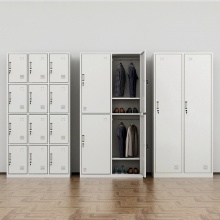 更衣柜 员工储物柜 存包柜 带锁鞋柜 4门6门铁皮衣柜 钢制存衣柜 可定制