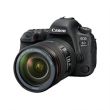 佳能（Canon）EOS 6DMark II 专业全画幅数码单反相机 （配24-105mm STM镜头 EF 50mm f/1.8 STM定焦镜头128G高速SD卡 相机包