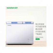 容声（Ronshen）165升 双温双箱冰柜 大冷冻小冷藏 卧式冰箱 家用商用 一级能效冷柜 BCD-165MA